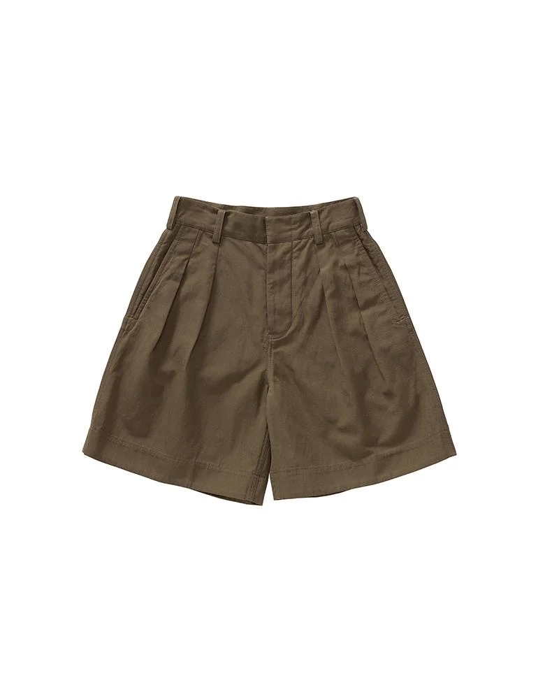 BERET SHORTS W OLIVE - 1