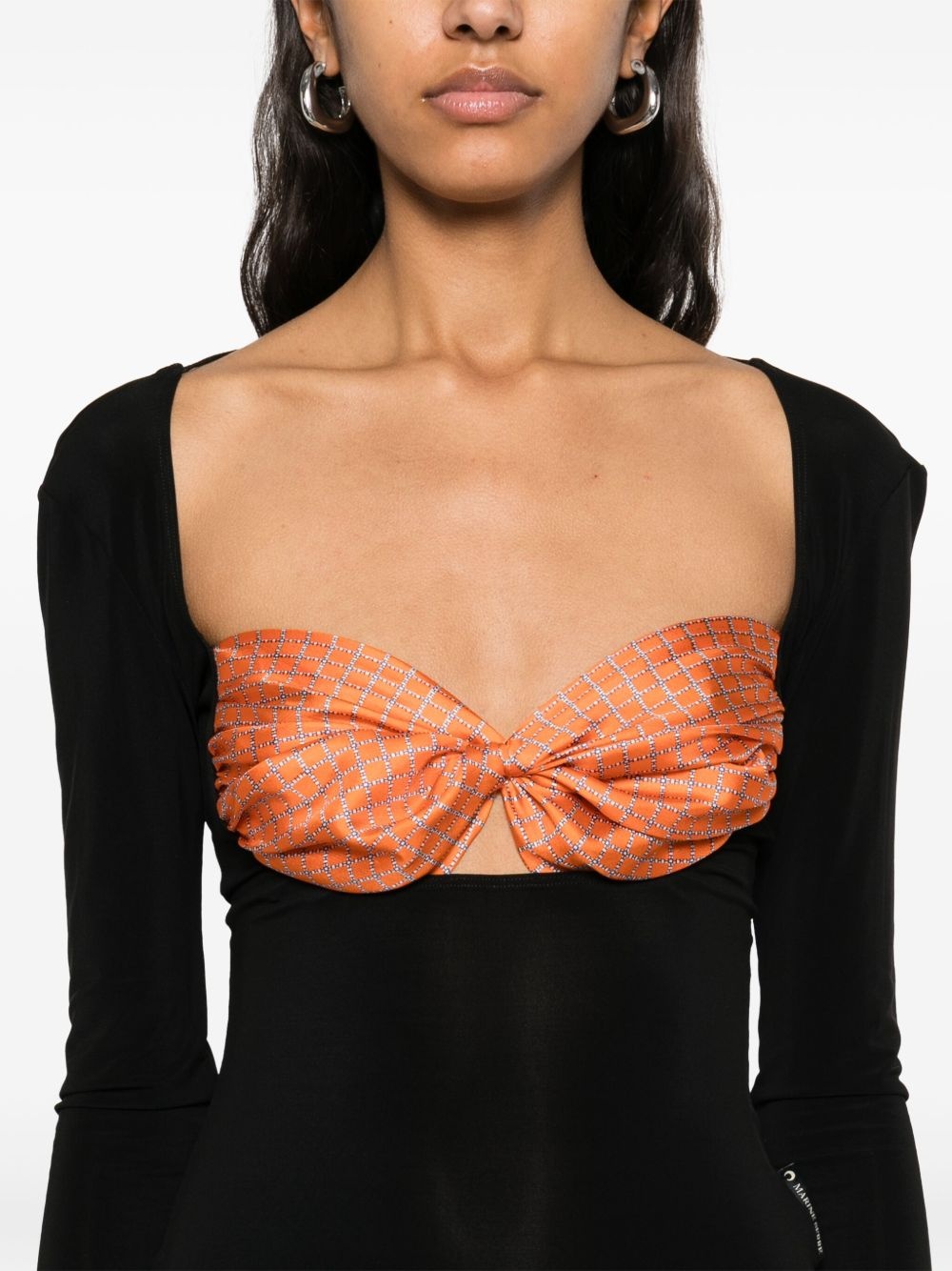 Regenerated Silk Scarves maxi dress - 5