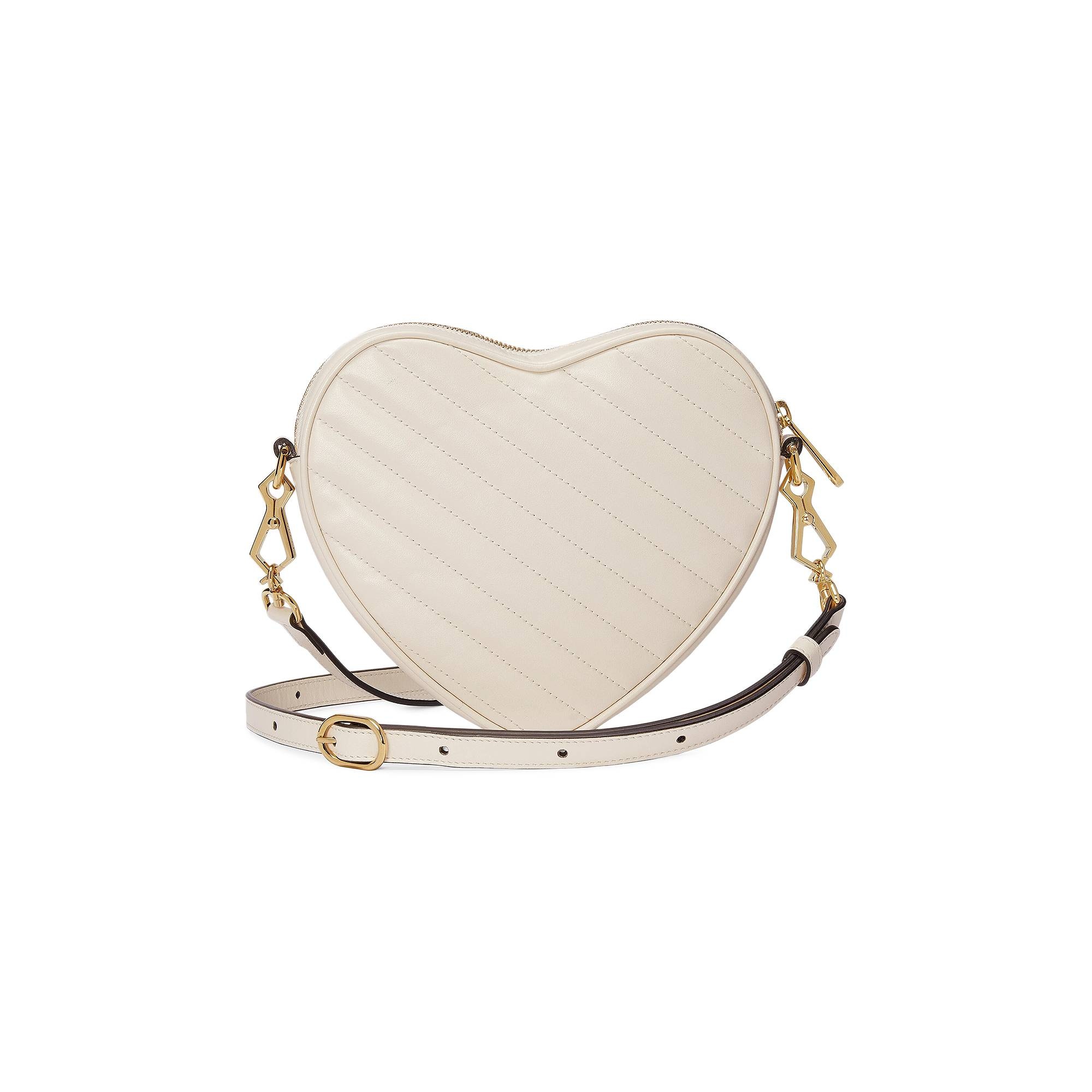 Gucci Interlocking G Mini Heart Shoulder Bag 'Mystic White' - 2