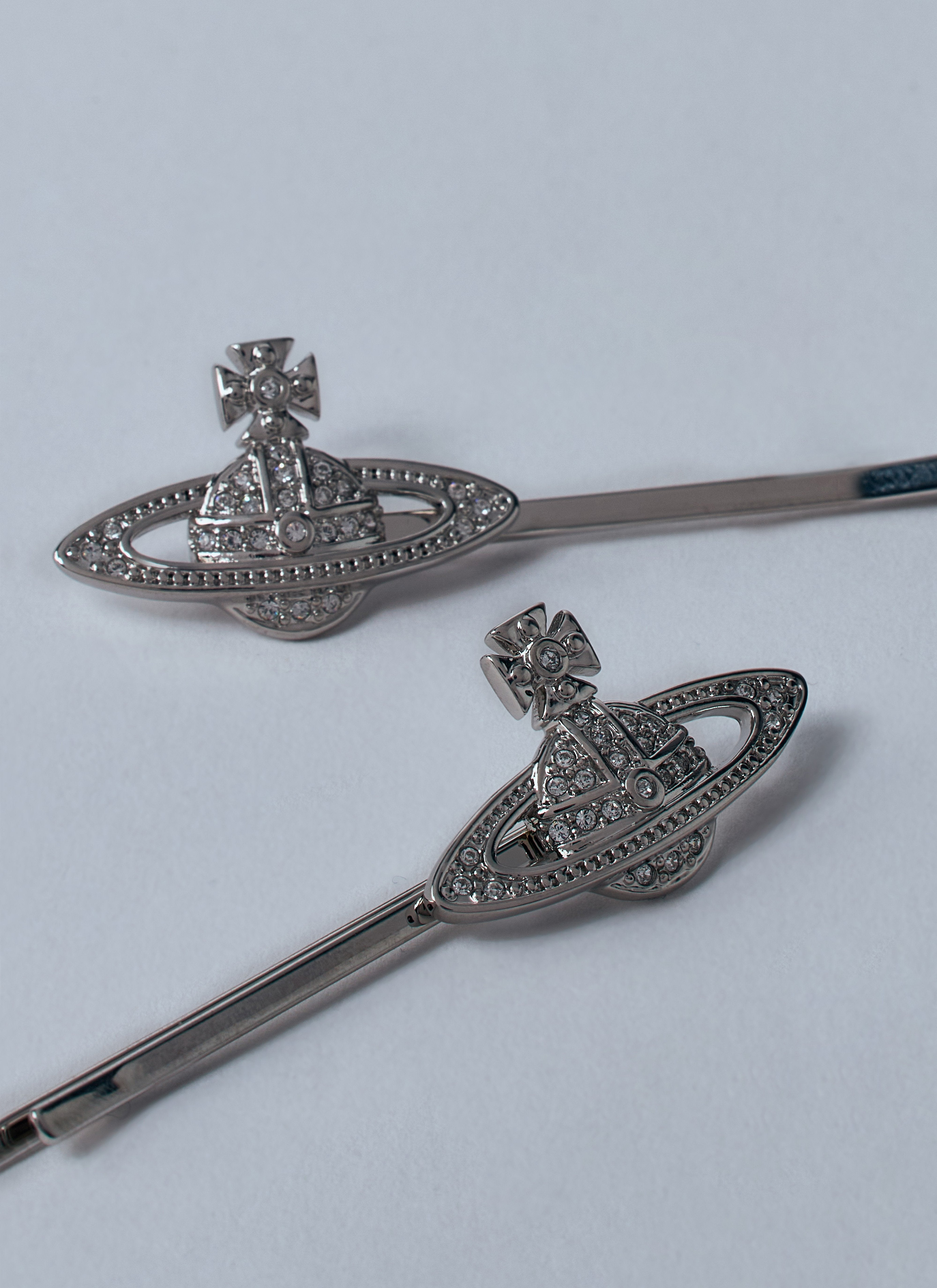 Vivienne Westwood Women Mini Bas Relief Bobby Pin - 2