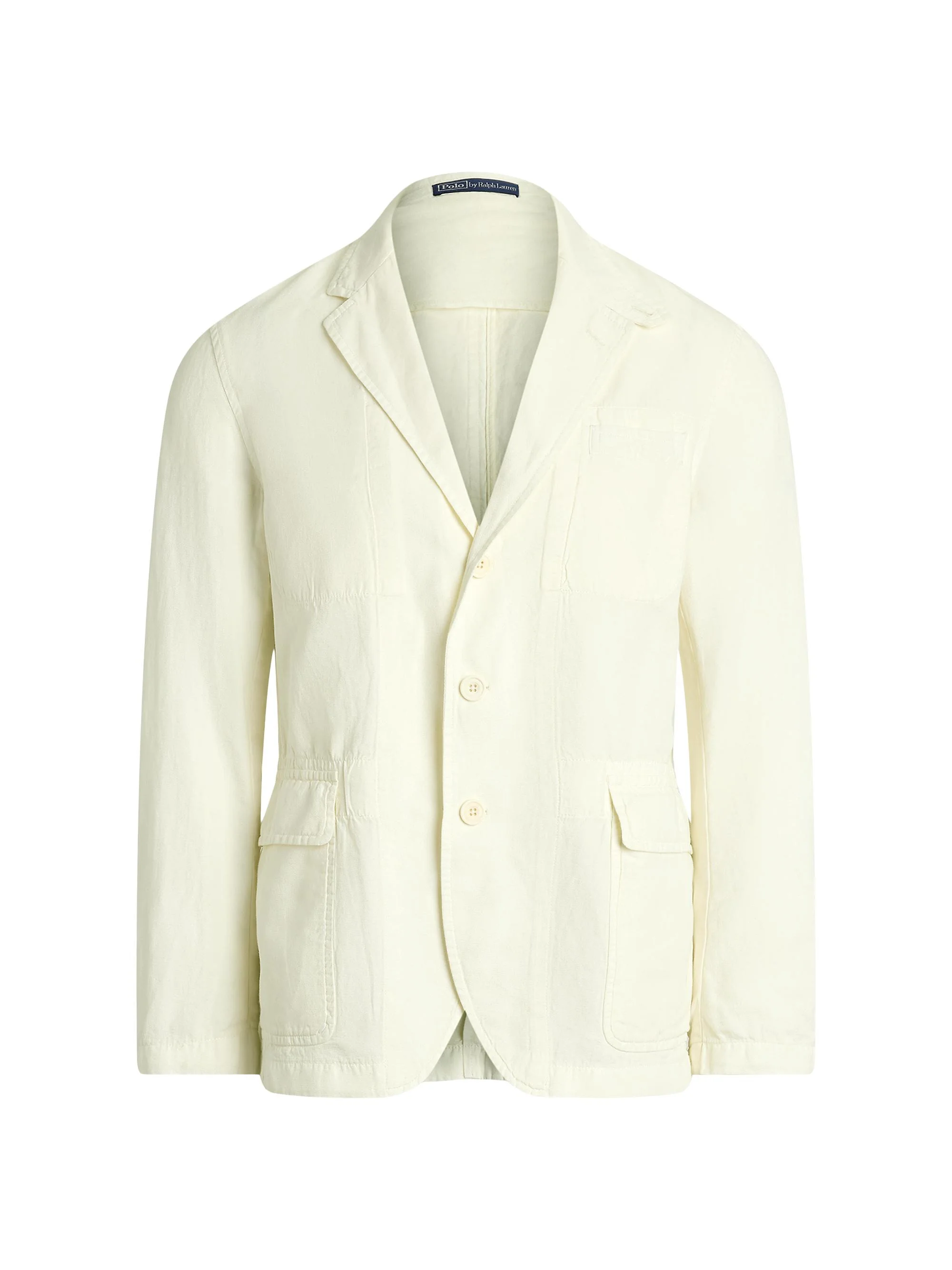 Men's Tailored Slub Cotton-Linen Sportcoat - Deckwash White - 1