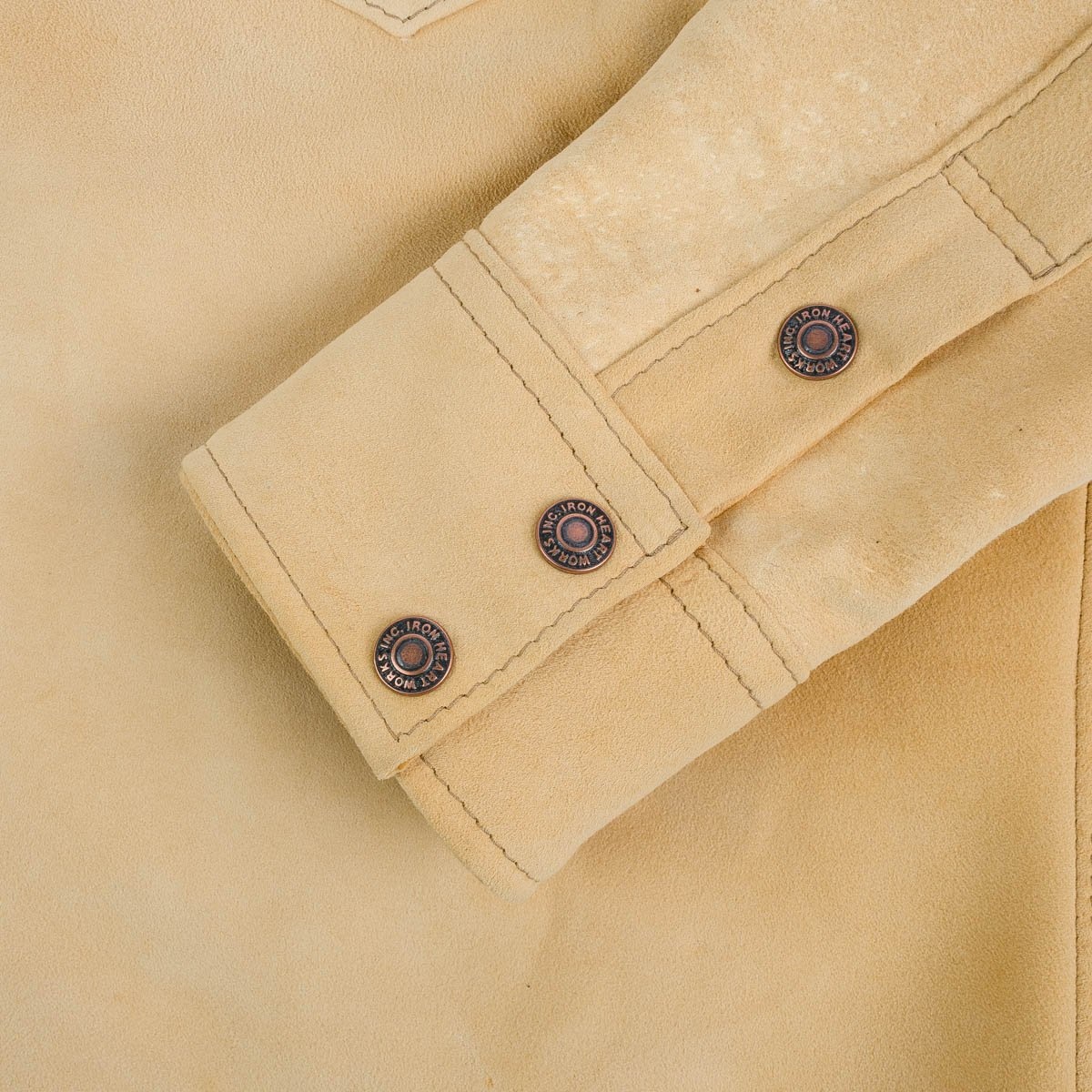 IHSB-BIGBUCK-NAT Deerskin Western Shirt 'The Big Buck' - Natural - 11