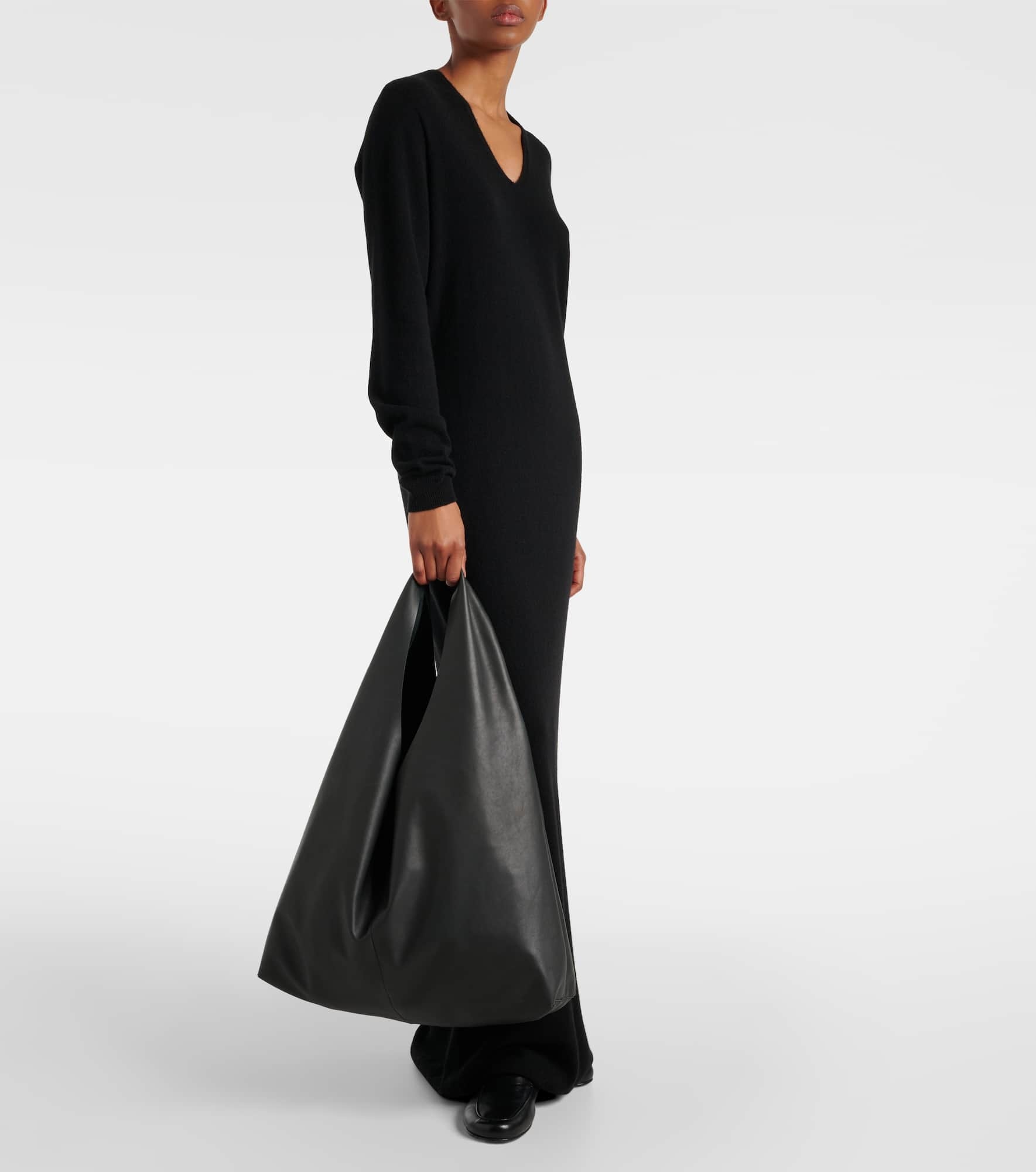 Bindle Medium leather tote bag - 5