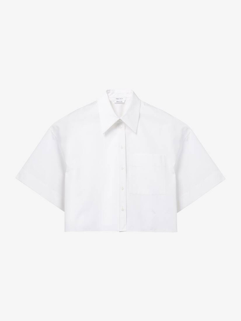 Cropped Boxy Military Shirt 1