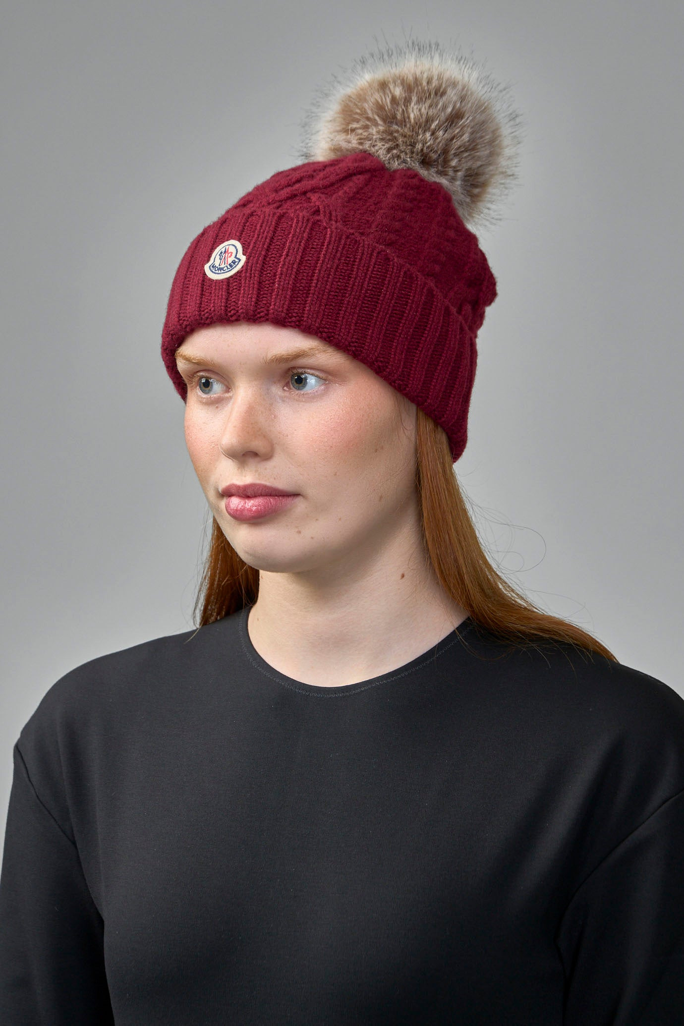Cashmere Beanie with Pom Pom - 2