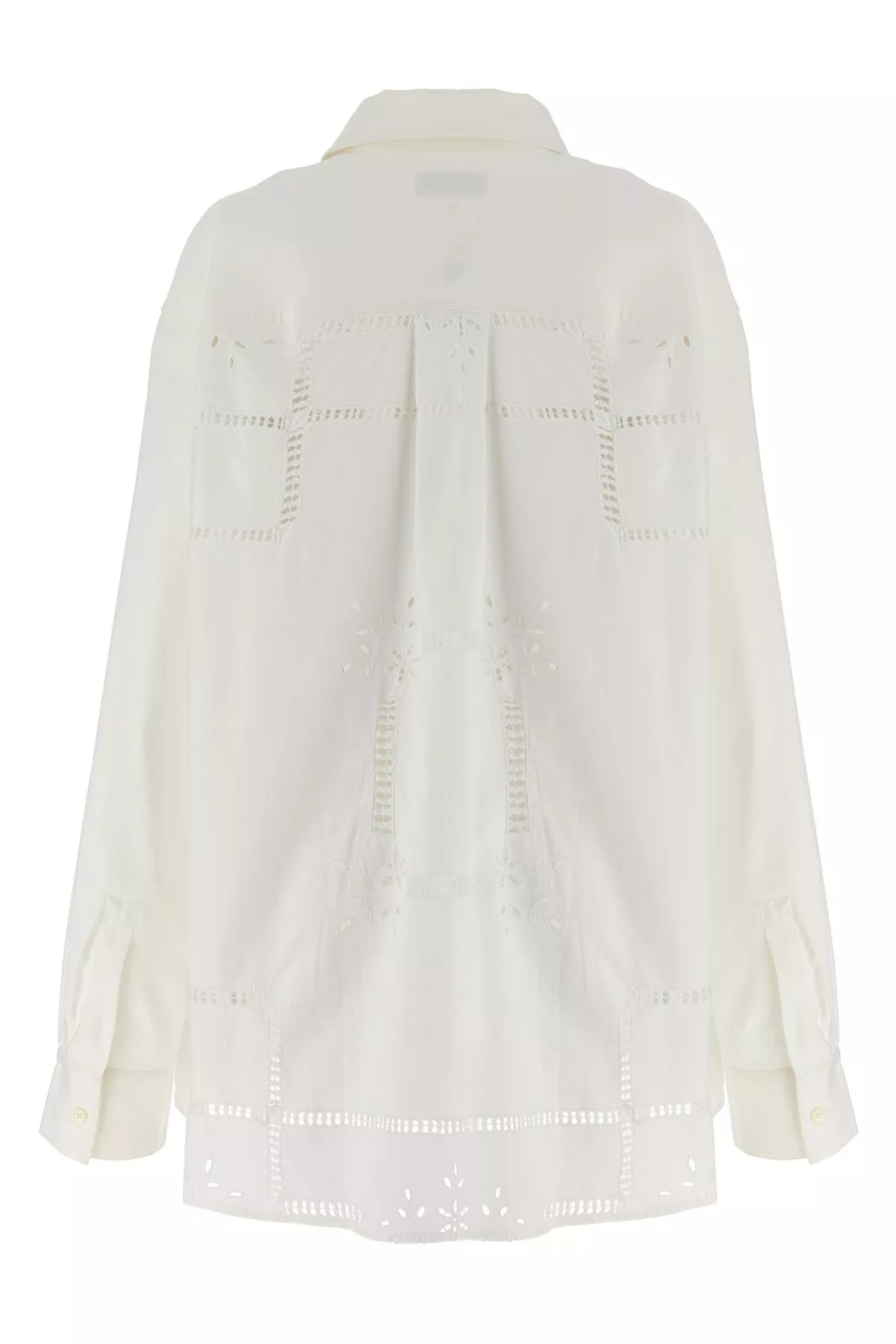 Cut-out embroidery shirt - 15
