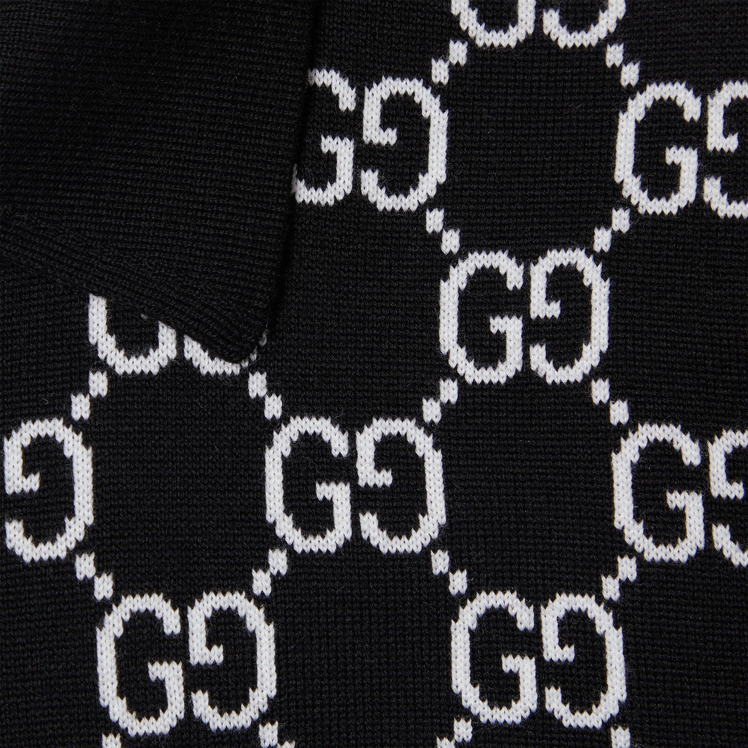 Reversible GG wool jacquard polo shirt - 7