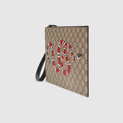 GUCCI Gucci Bestiary pouch with Kingsnake outlook