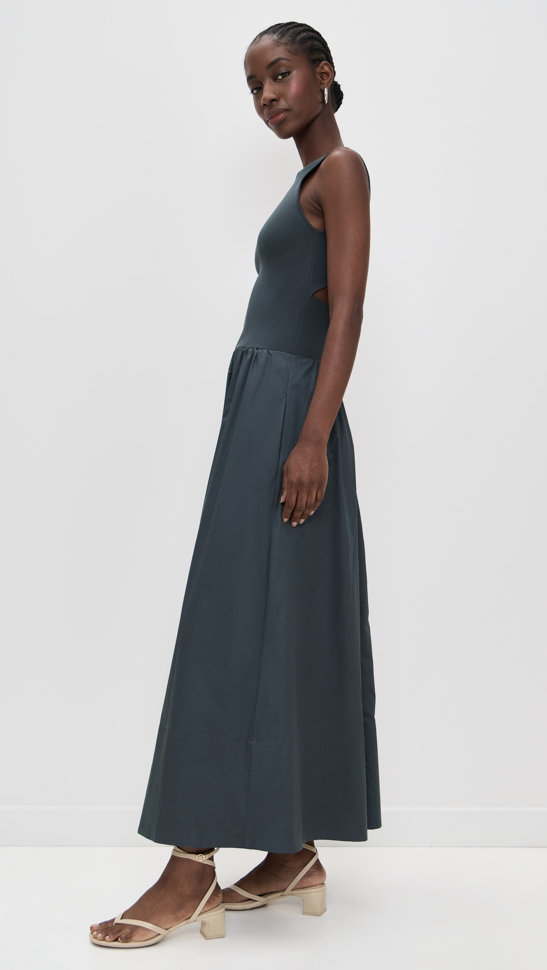 Bateau Cut Out Dress - 3