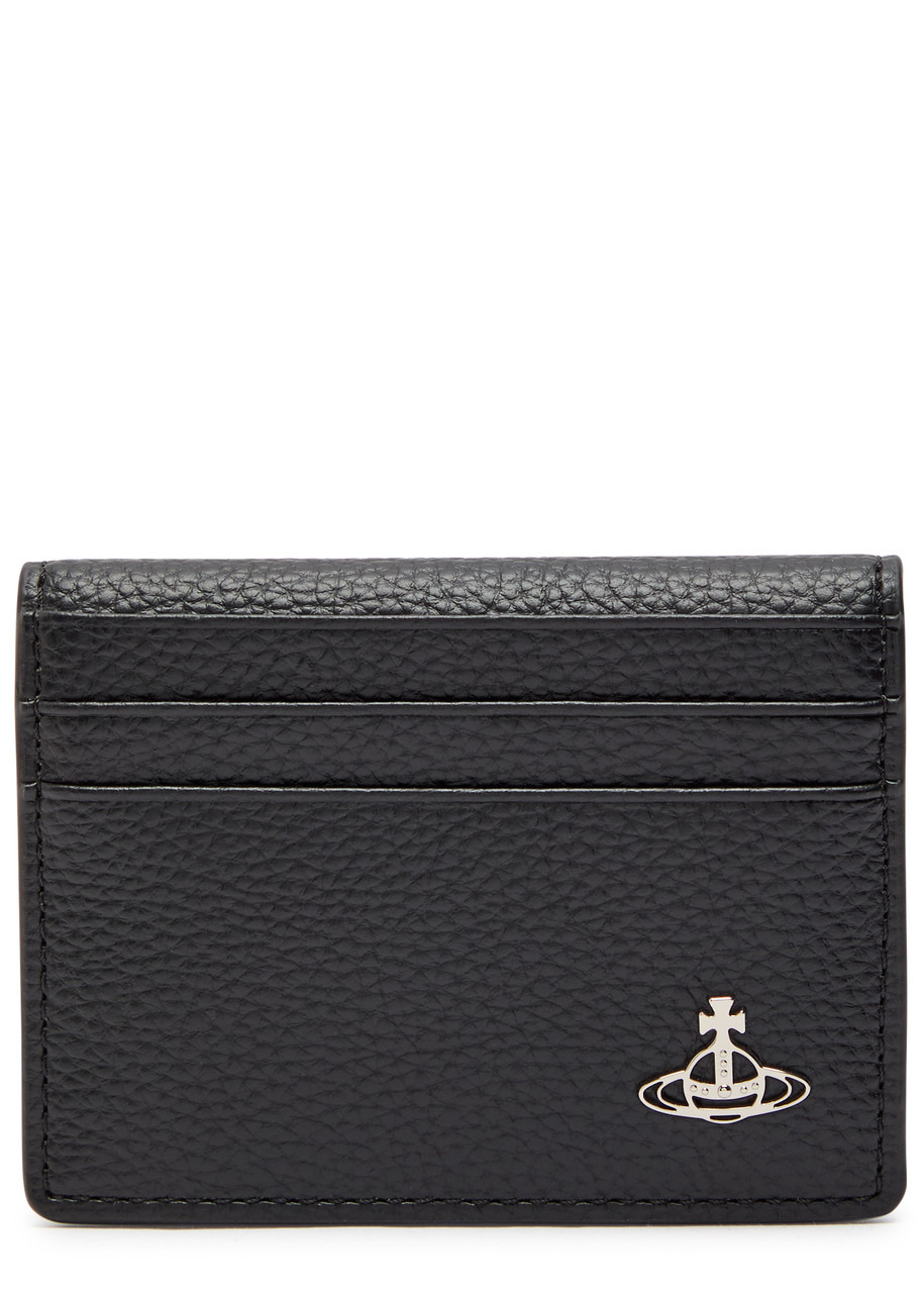 Vivienne Westwood Orb Faux Grained Leather Card Holder - 1