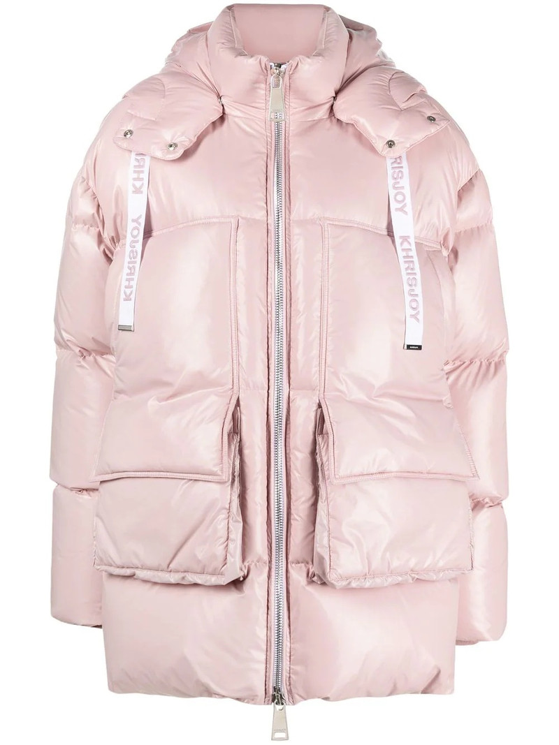 Iconic rear logo-print padded jacket 1