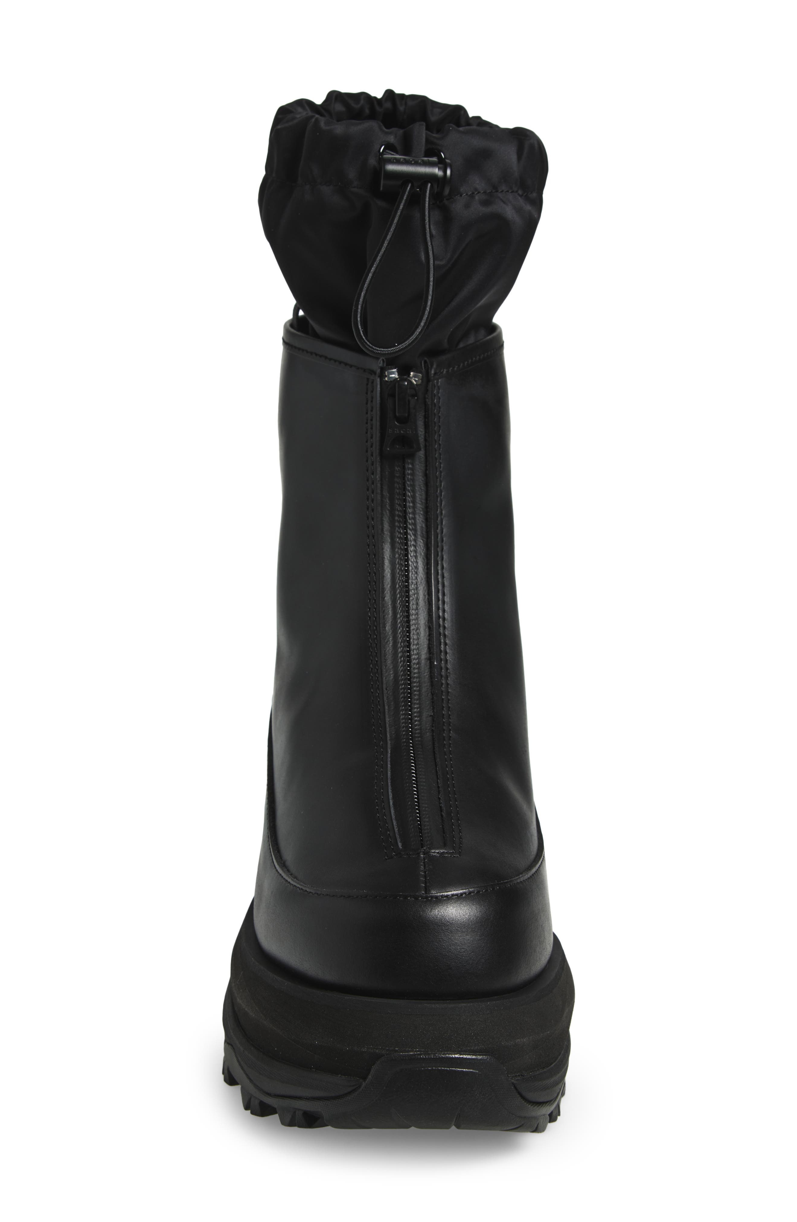 Sacai Leather Platform Boot in Black at Nordstrom - 4