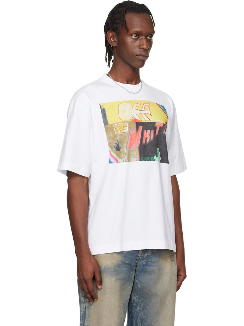 White Gregory Shimada Edition Logo Skate T-shirt 2