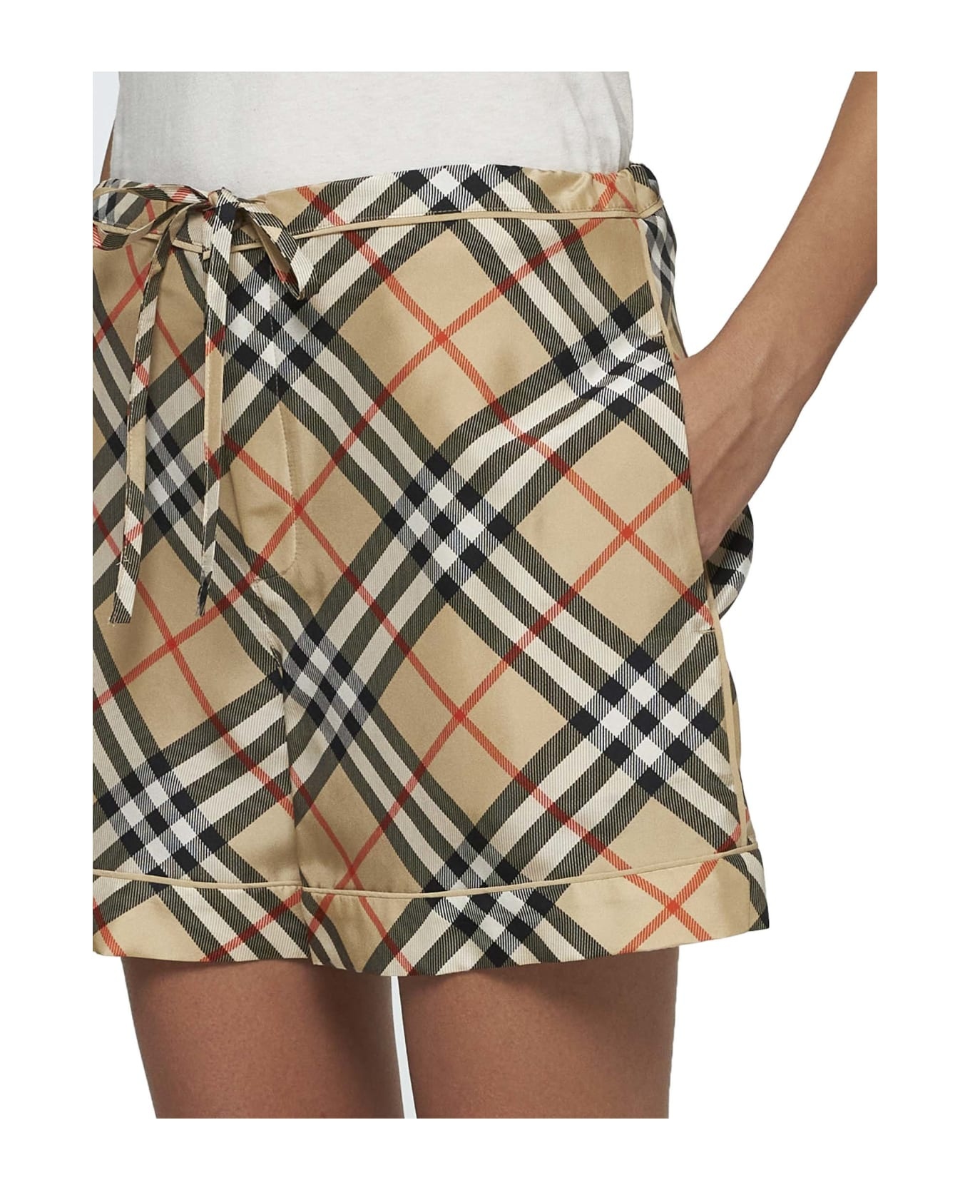 Printed Silk Shorts - 5