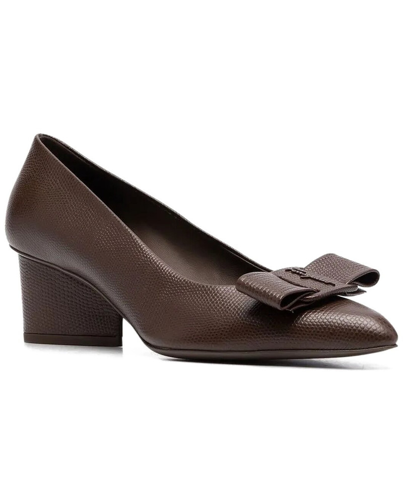 Ferragamo Bow Detail Leather Pump 1