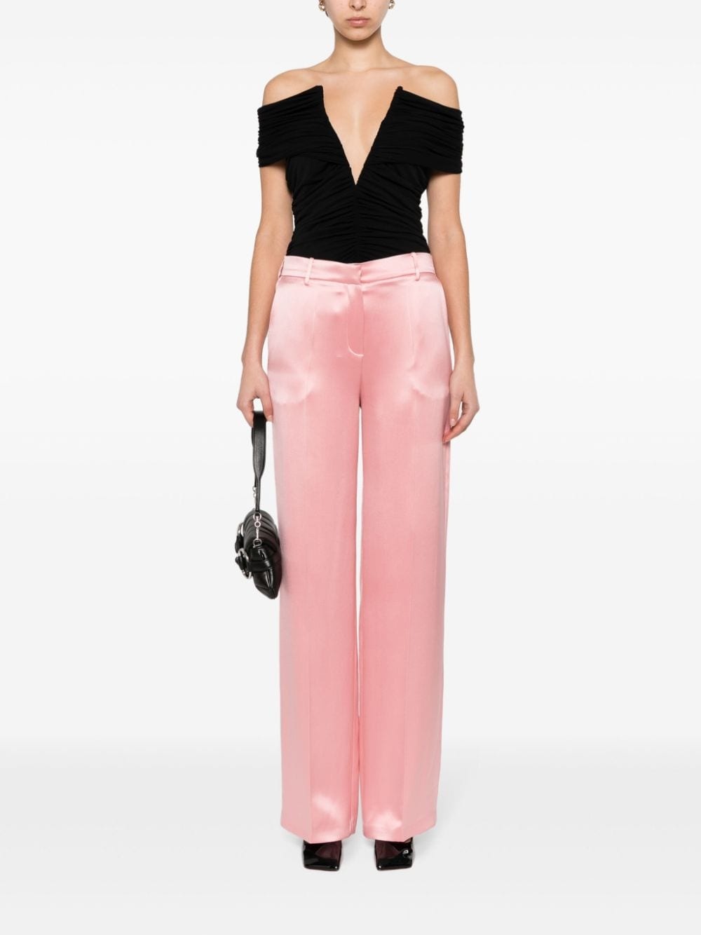 high-waist wide-leg trousers - 2