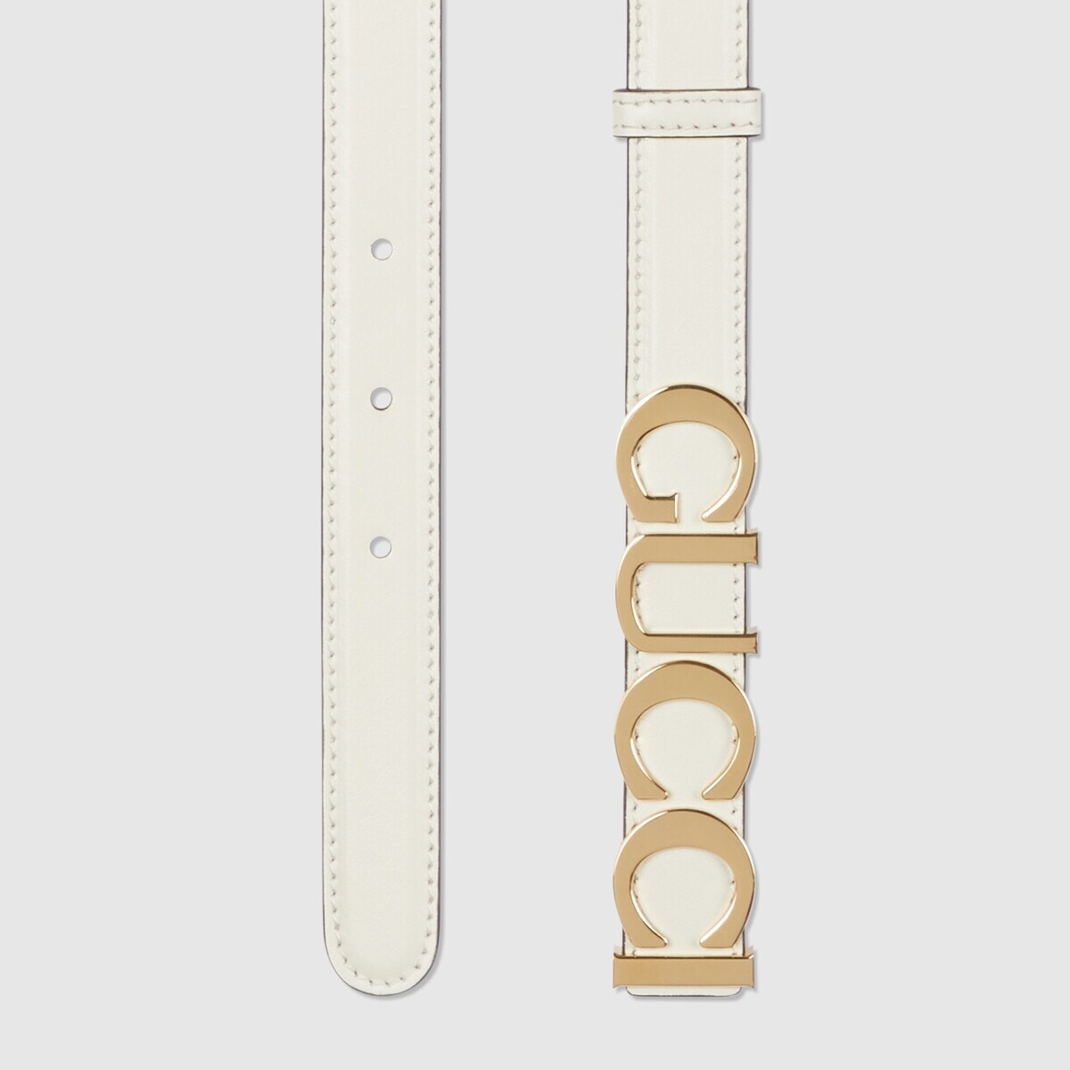 Gucci buckle thin belt - 2