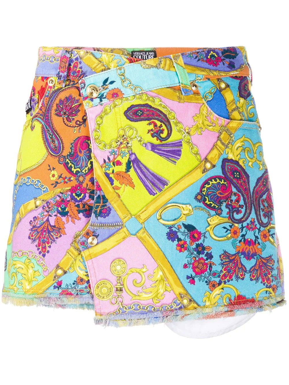 Paisley Fantasy-print mini skirt - 1