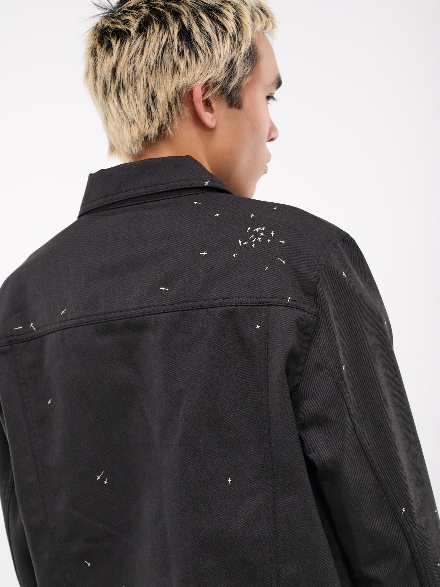 Embroidered Trucker Jacket - 5
