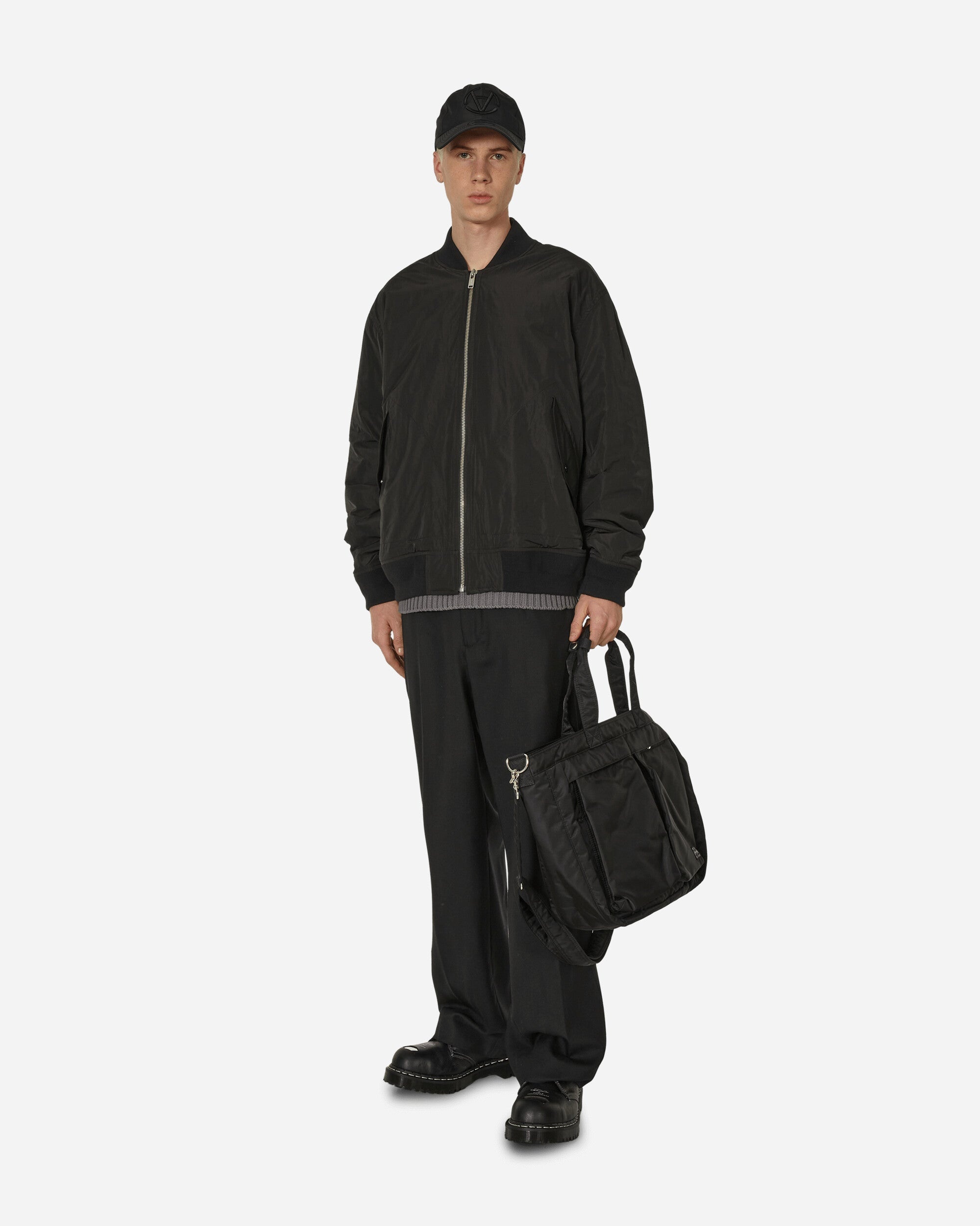 UNDERCOVER MA-1 Bomber Jacket Black | slamjam | REVERSIBLE