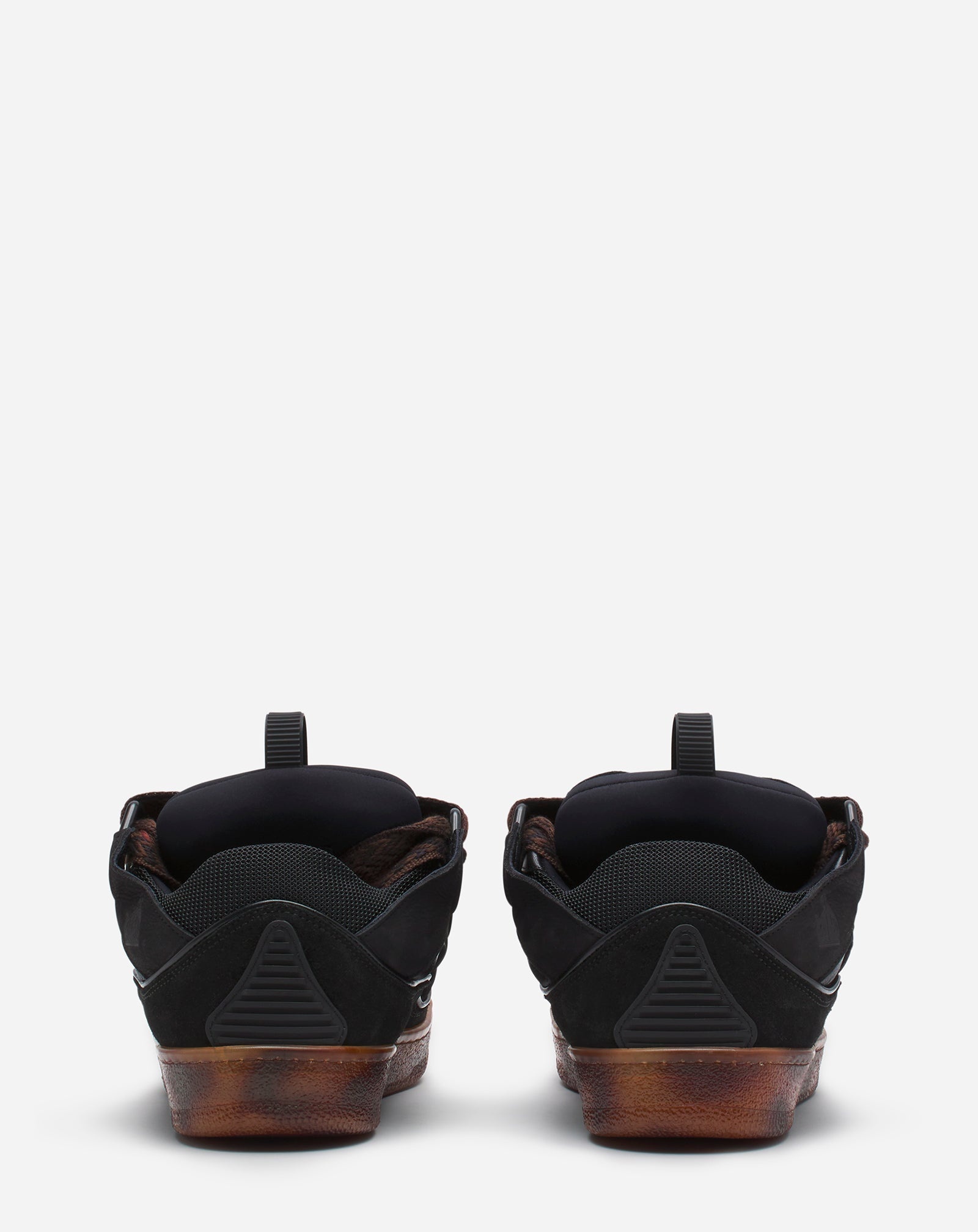 LEATHER CURB SNEAKERS - 4