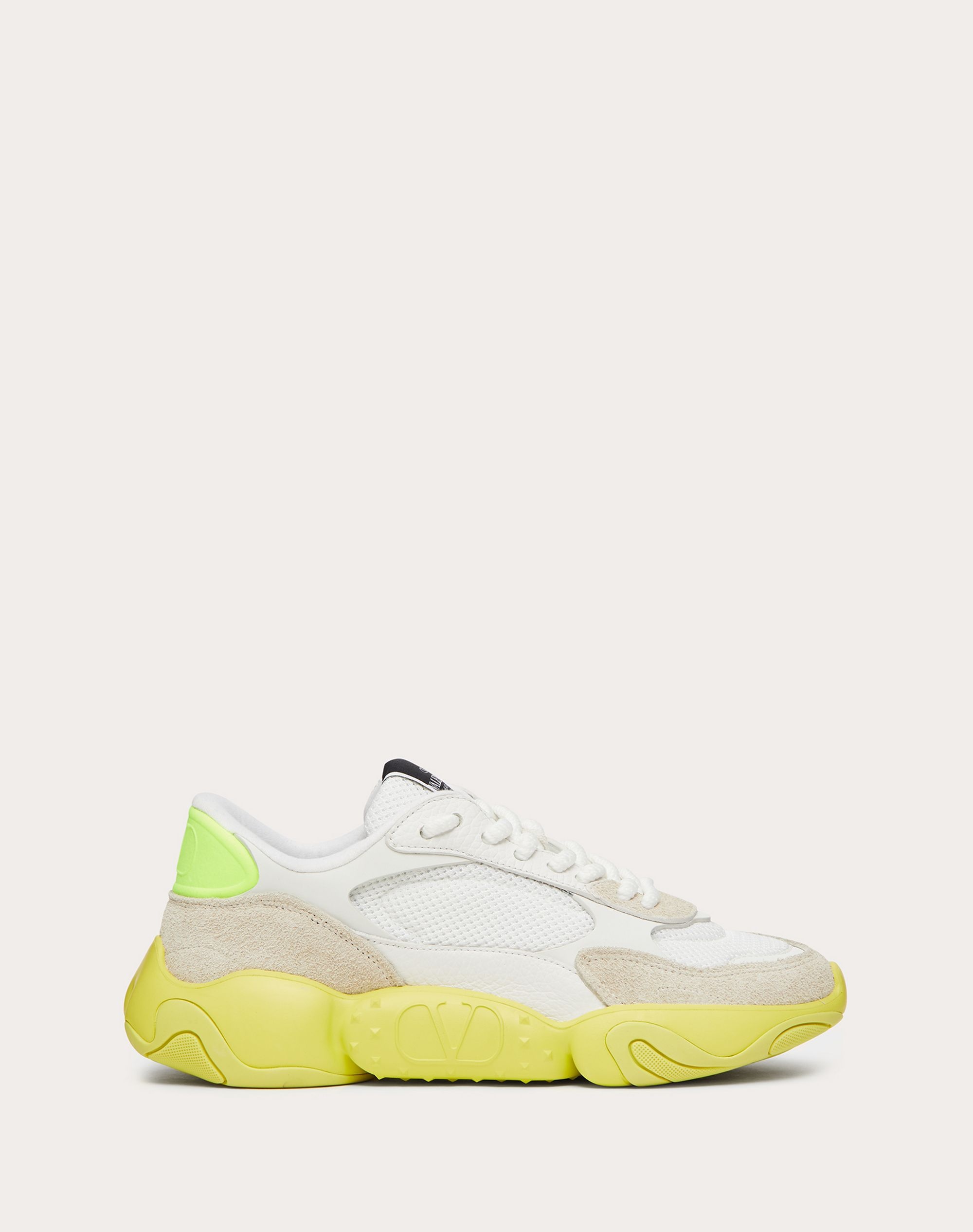 VALENTINO GARAVANI BUBBLEBACK MESH AND SUEDE SNEAKER - 1