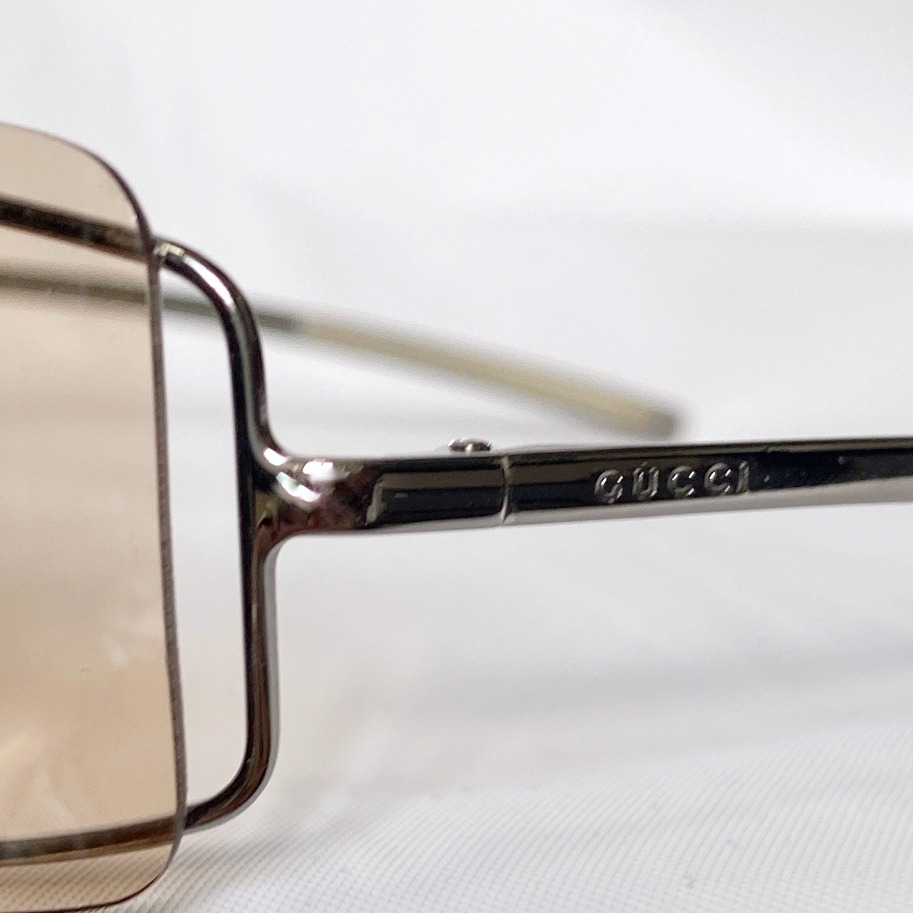 Gucci Tom Ford Matrix Rimless Brown Shield Sunglasses - 5