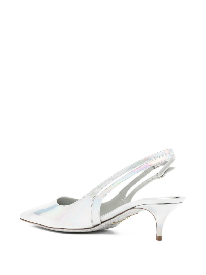 55mm iridescent slingback pumps 3