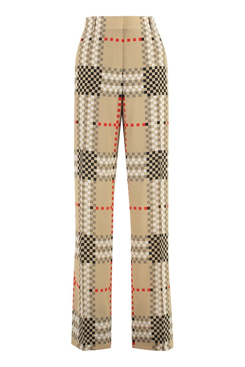 BURBERRY HIGH-WAIST CRÊPE TROUSERS - 1