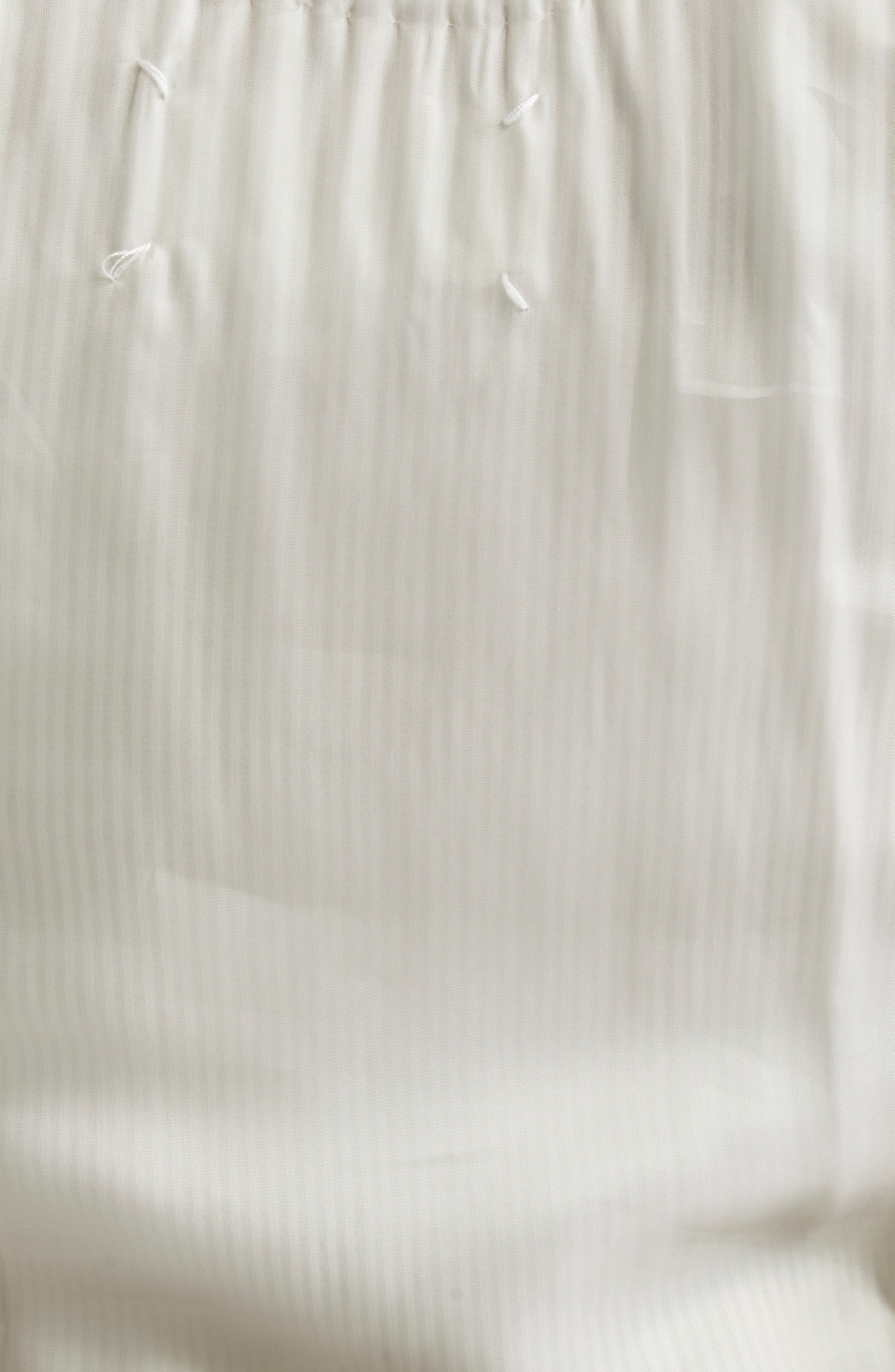 Maison Margiela Deconstructed Mixed Media Midi Dress in Healing Aloe And Pearl at Nordstrom - 7