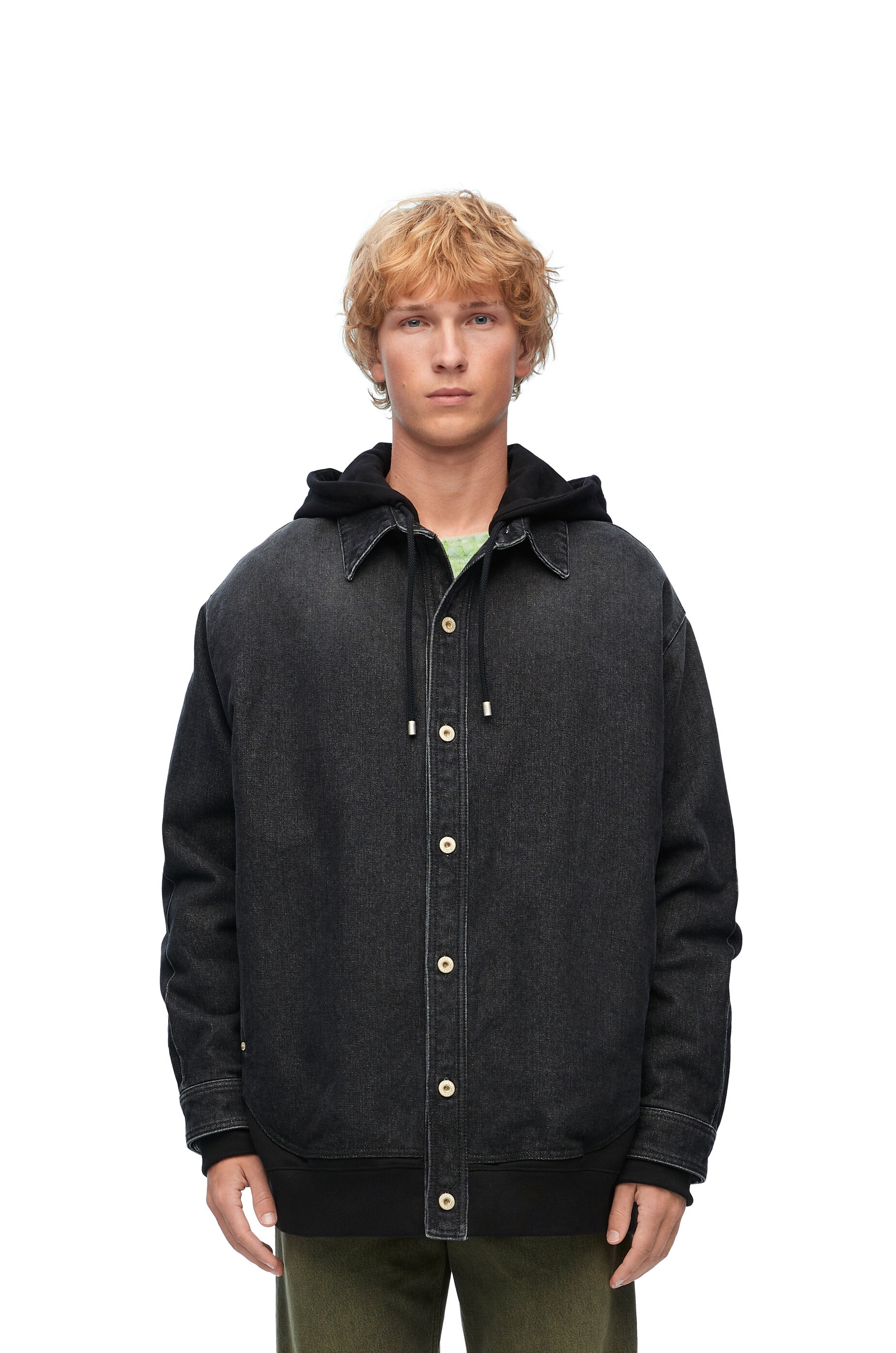 Hooded jacket in denim - 3