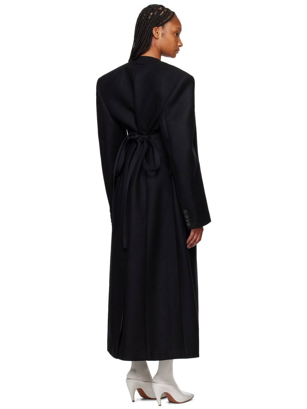 Black Corset Suit Coat - 3