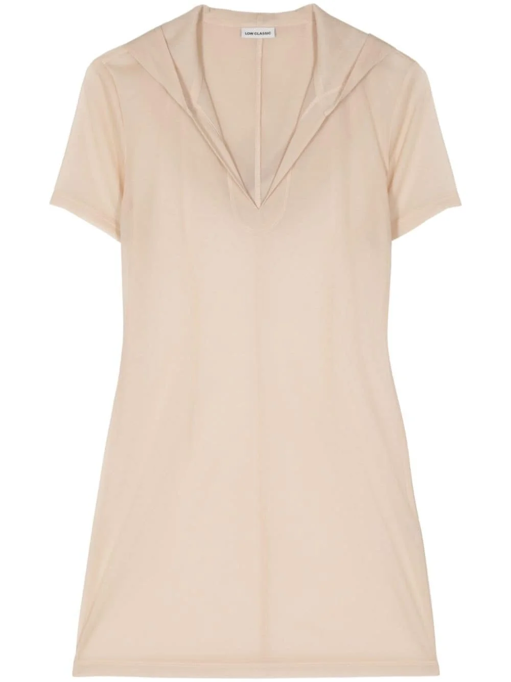 sheer hooded top - 1