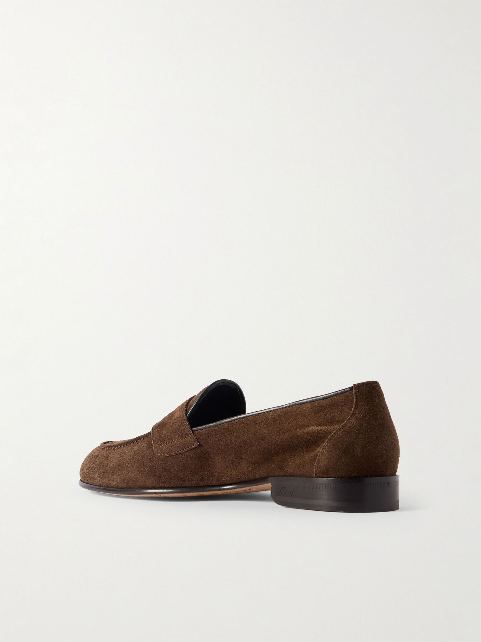 Appia Suede Penny Loafers Taupe - 4