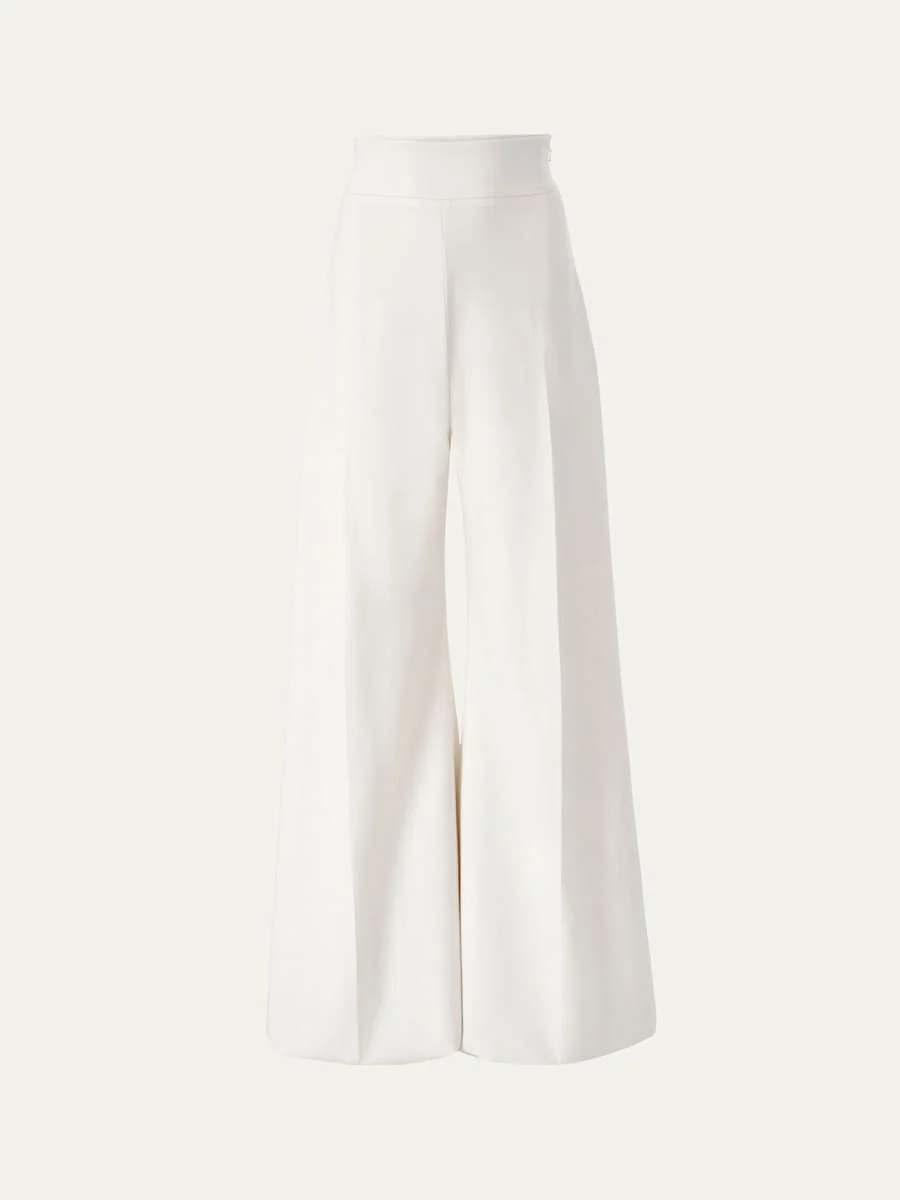 Diane High-Rise Wool Wide-Leg Pants - 1