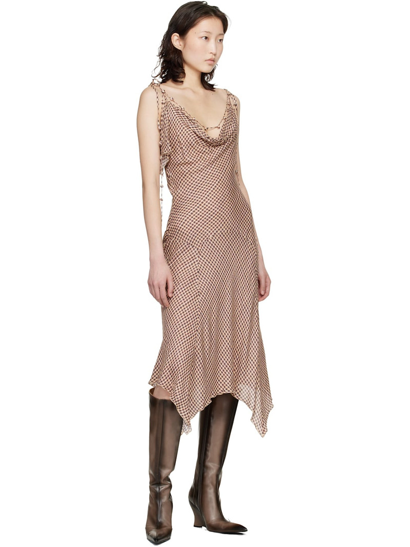 KNWLS Beige Tess Midi Dress outlook