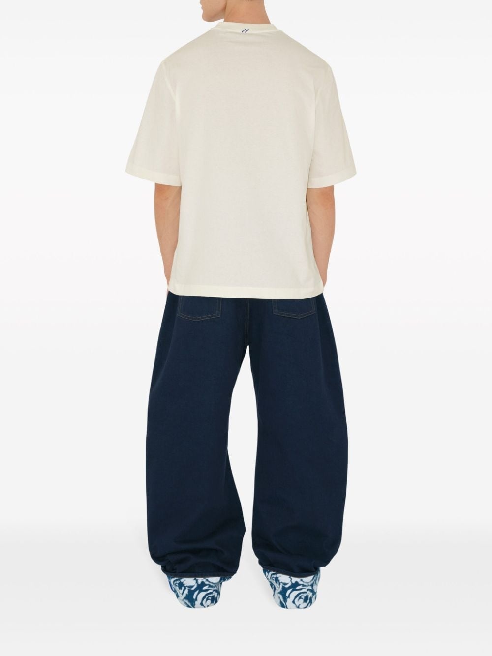 EKD logo-patch cotton T-shirt - 4