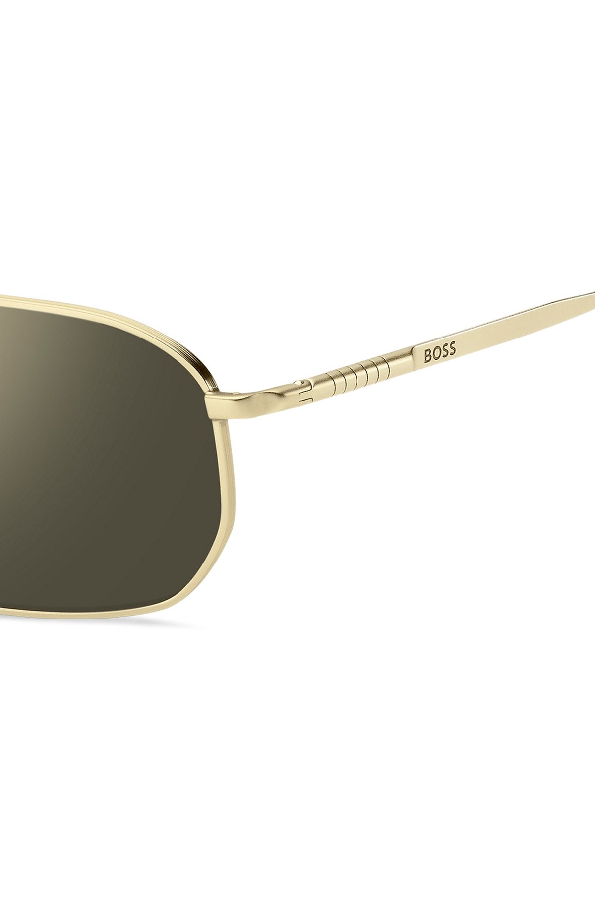 GOLD-TONE SUNGLASSES WITH TUBULAR TEMPLES - 2