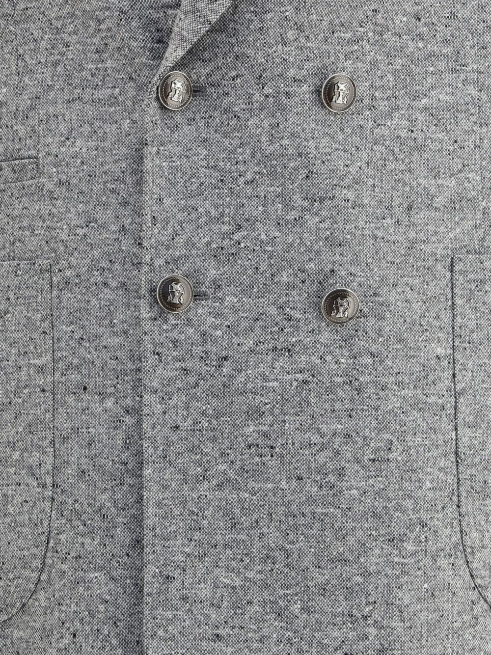 Brunello Cucinelli Men Wool Blend Double-Breasted Suit - 4