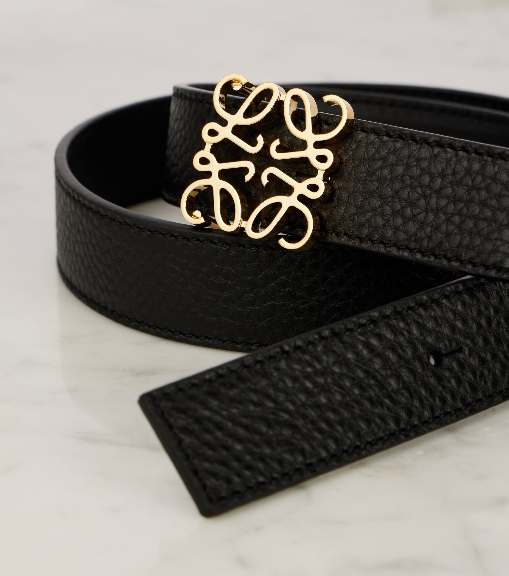 Anagram leather belt - 3