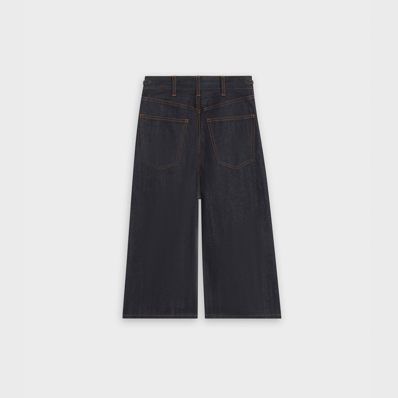 CELINE CULOTTES SIGNATURE IN RAW DENIM outlook