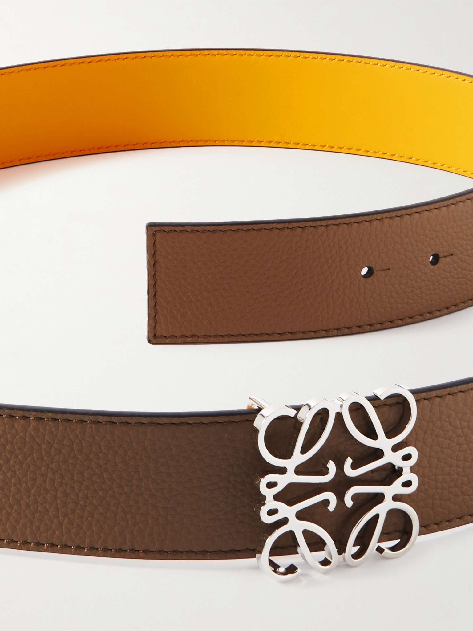 4cm Reversible Leather Belt - 3