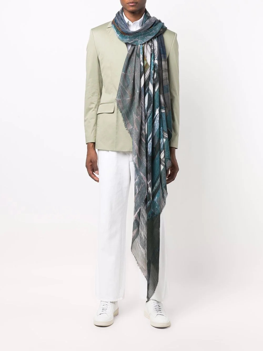 paisley-print scarf - 2