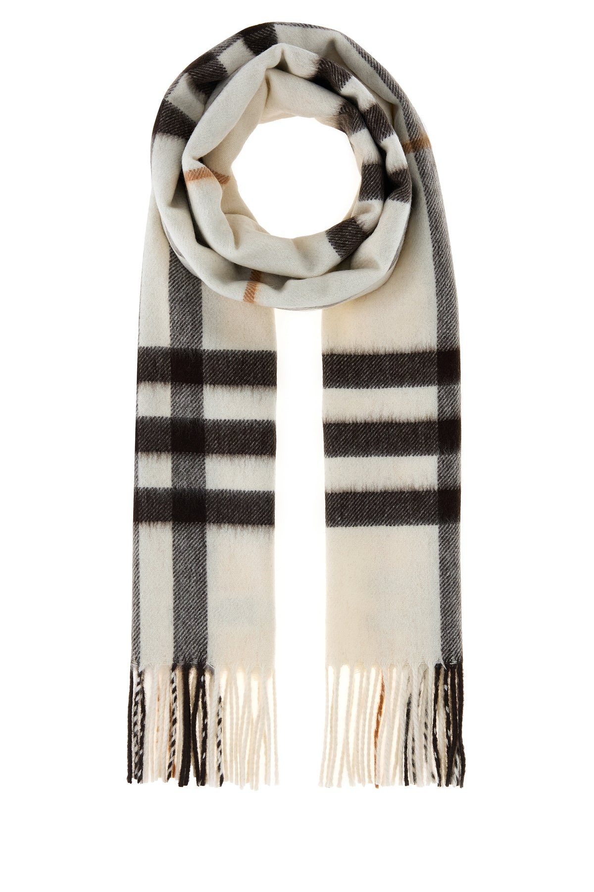 Embroidered cashmere scarf - 1