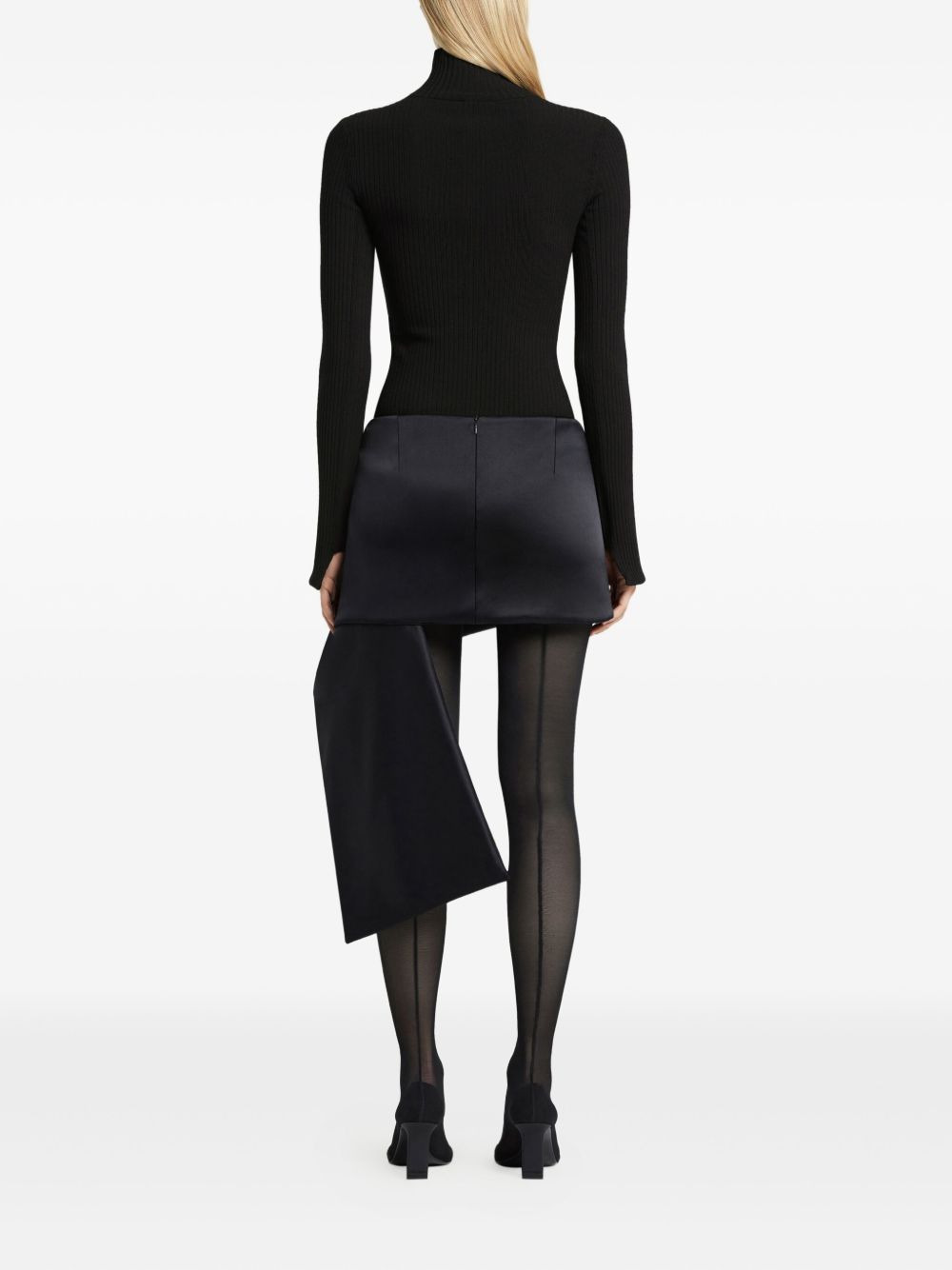 ribbed mock-neck bodysuit - 4