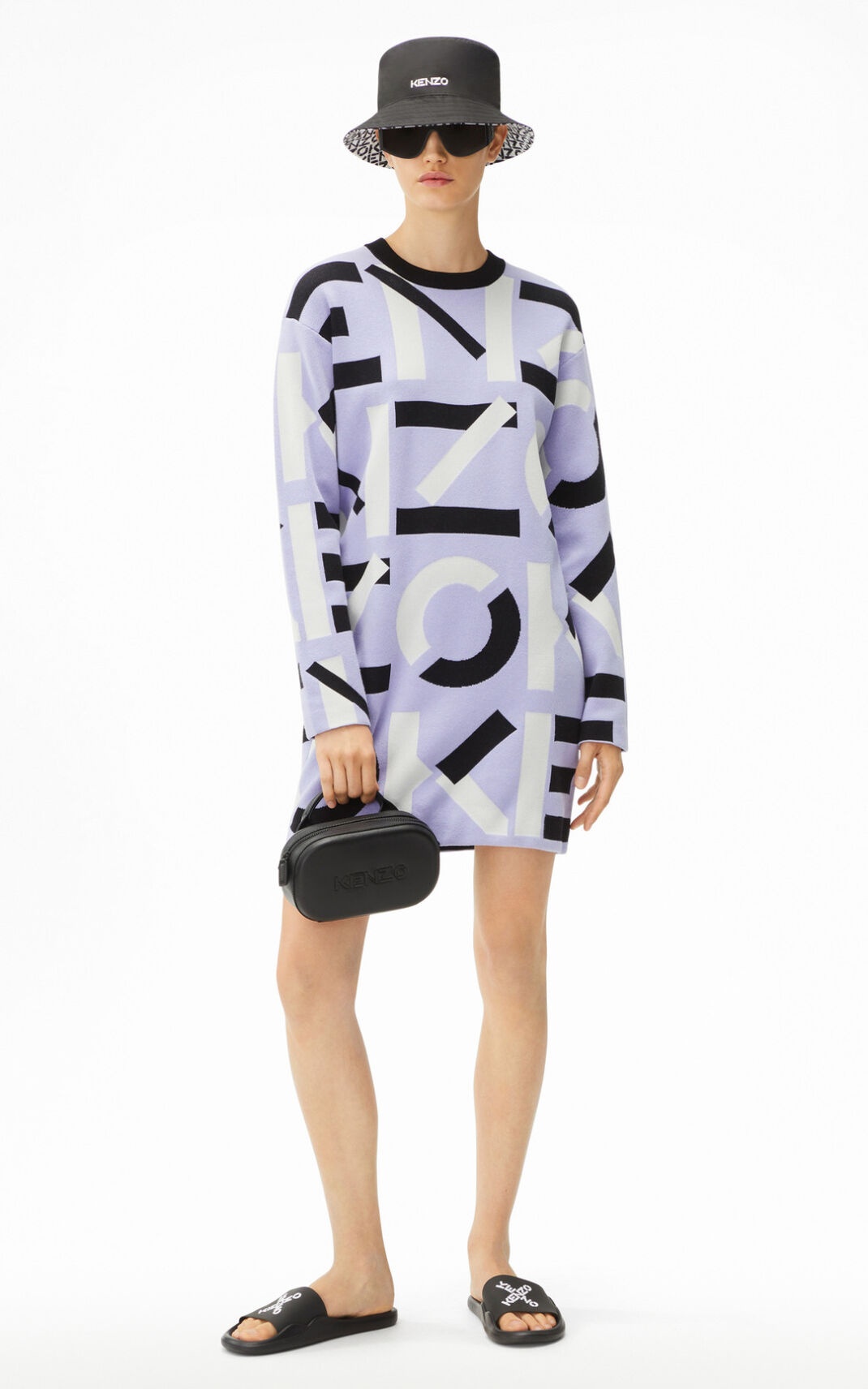 Dress with large KENZO monogram - 2