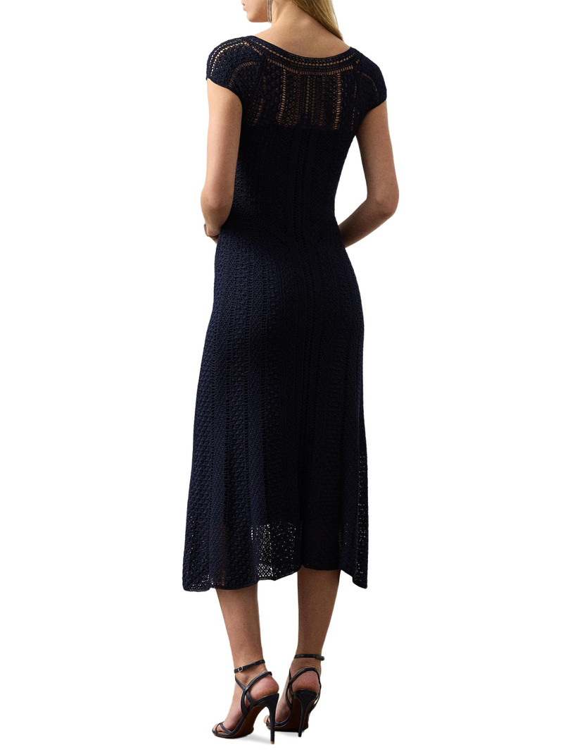 Women's Crosley Crochet Silk Midi-Dress - Icon Navy 3