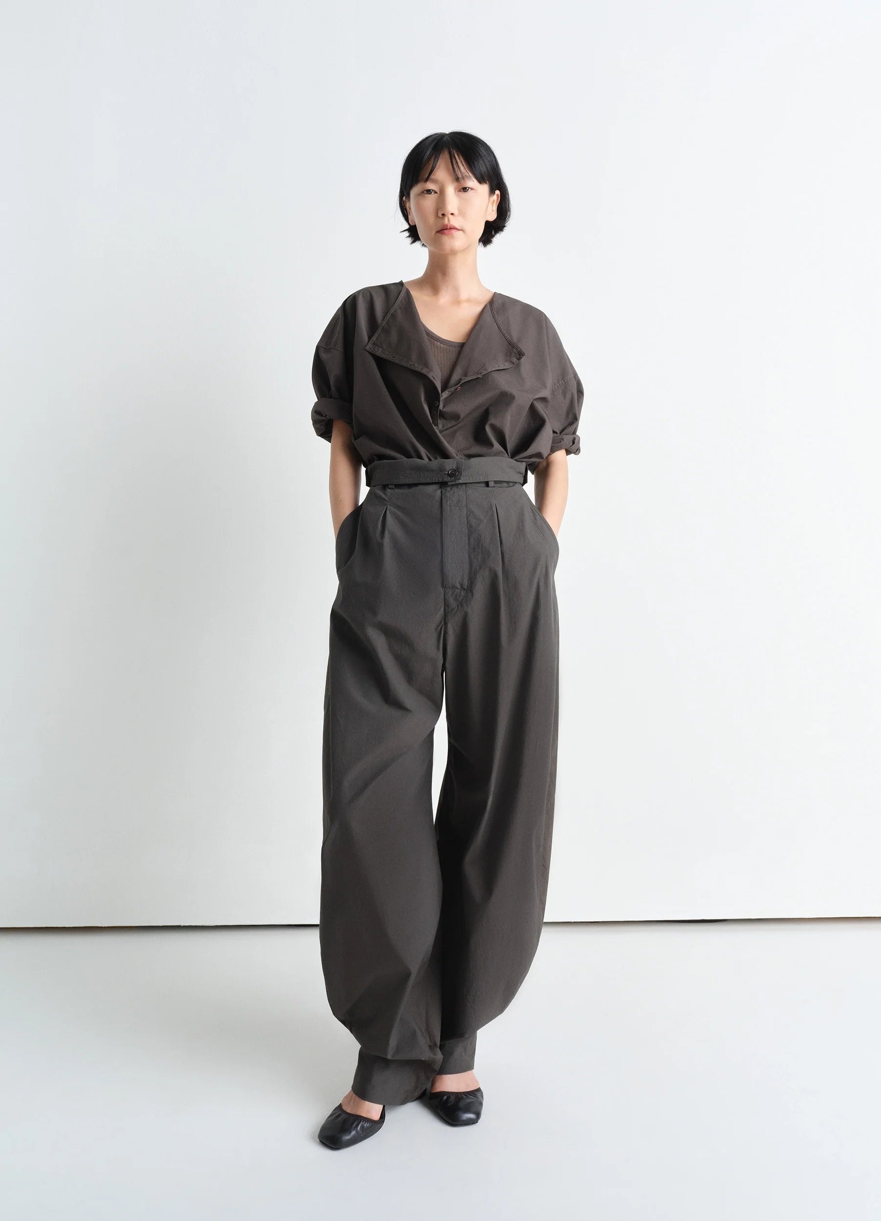 SHORT SLEEVE TWISTED SHIRT - 5