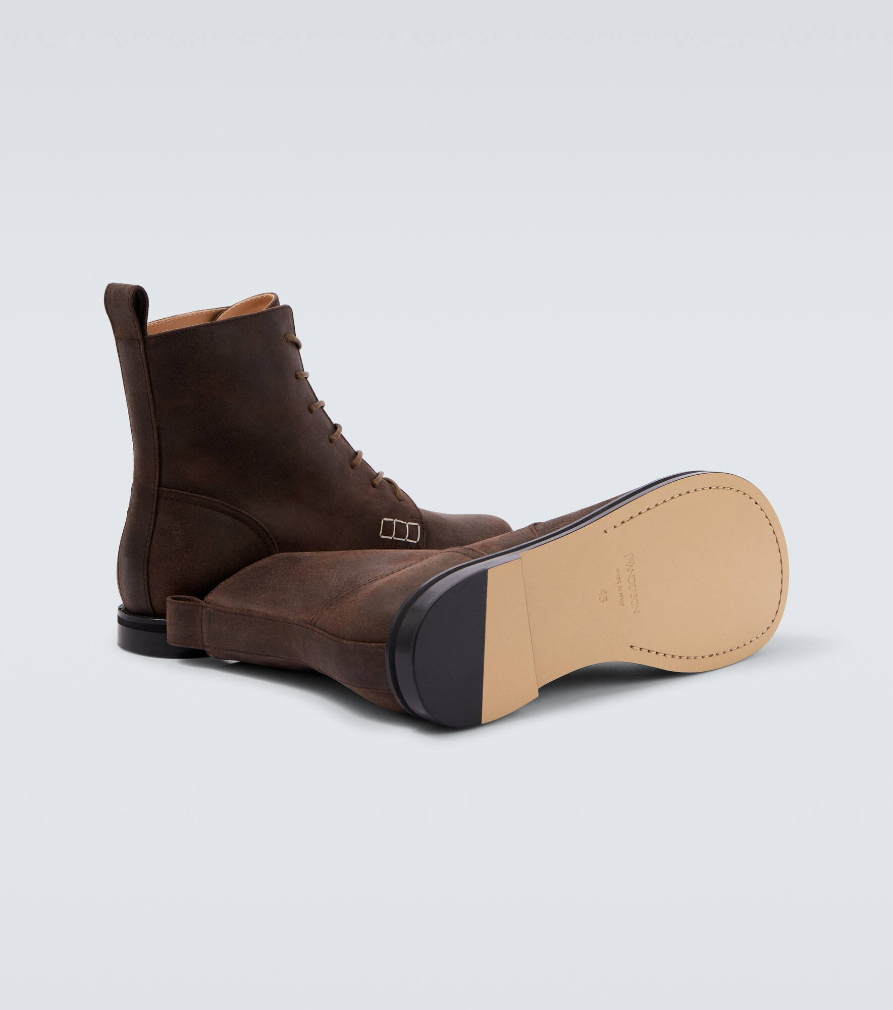 Leather lace-up boots - 7