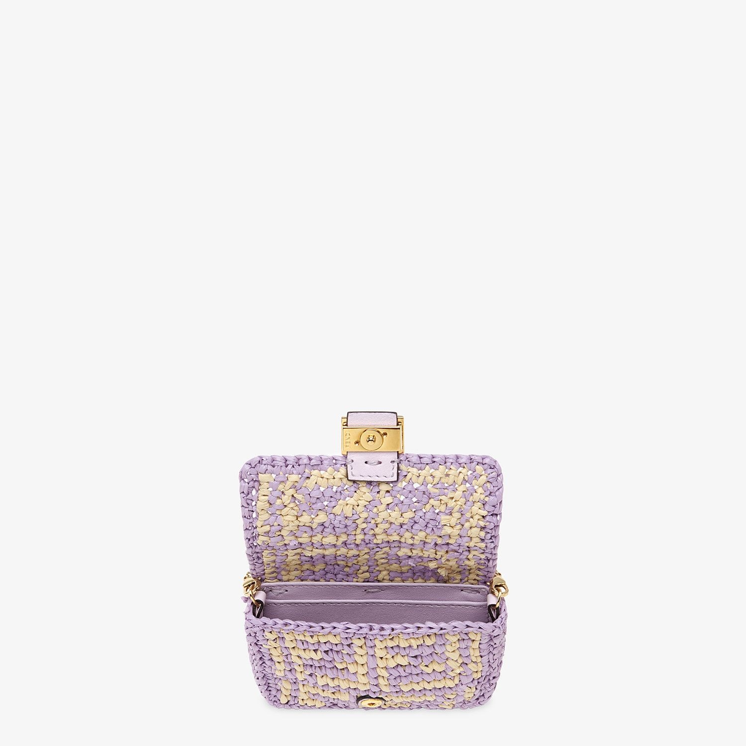 Lilac raffia charm - 5